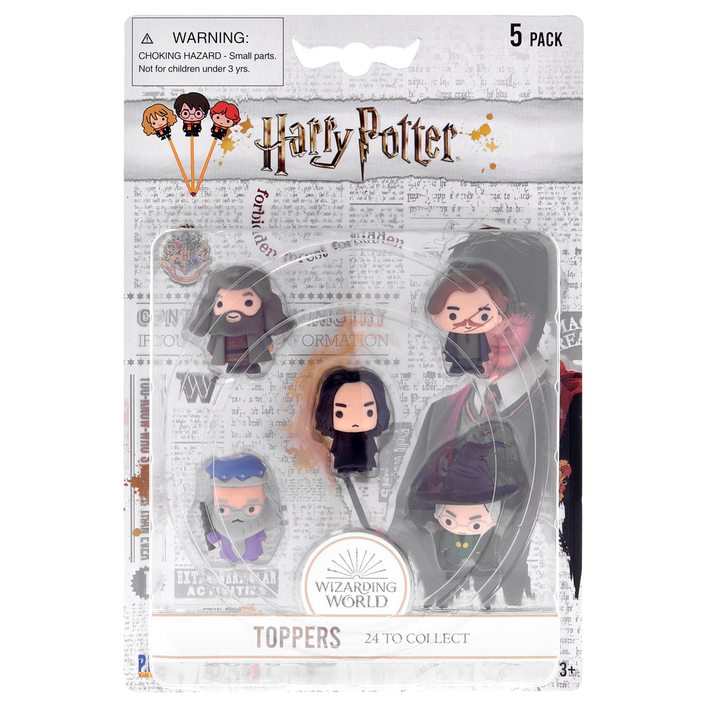 Harry Potter Pencil Toppers Blister - 5 (S1) - C by PMI for Kids - 5 Pc